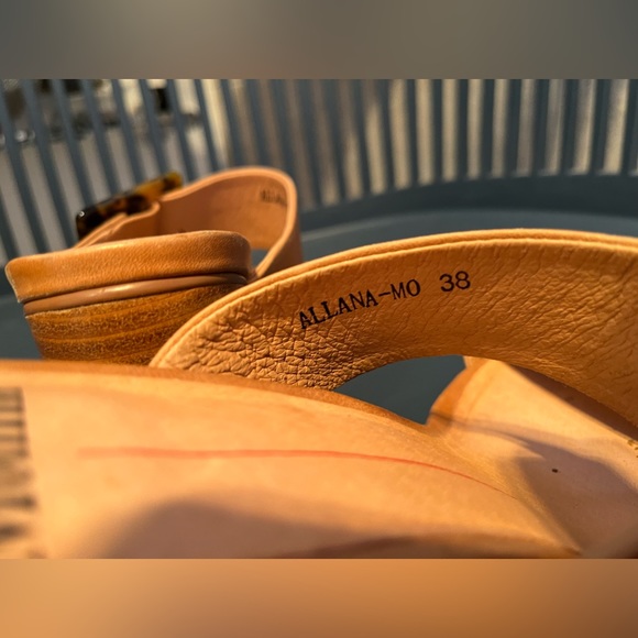 Mollini size 38 slides with tortoise shell buckle and block heel - Picture 6 of 6